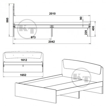 Ліжко Класика-160